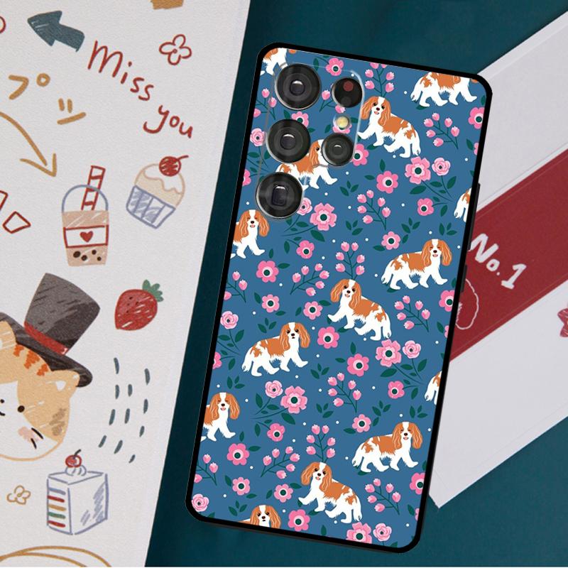 

Чехол с собакой кавалер-кинг-чарльз-спаниеля для Samsung Galaxy S23 S20 FE S21 FE S22 Ultra Note 20 S8 S9 S10 Note 10 Plus, задняя крышка Galaxy S21
