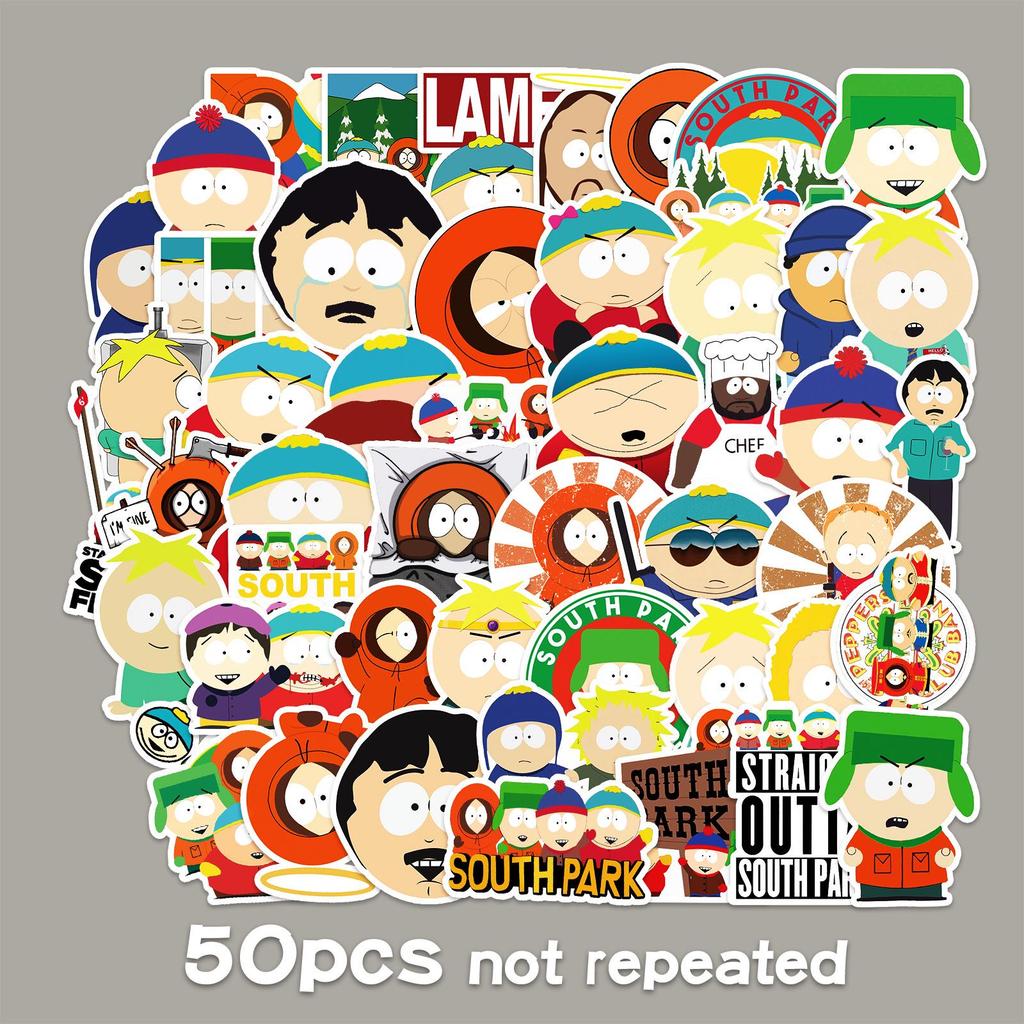 50 South Park Graffiti Stickers for Luggage, Notebooks, Skateboards & More