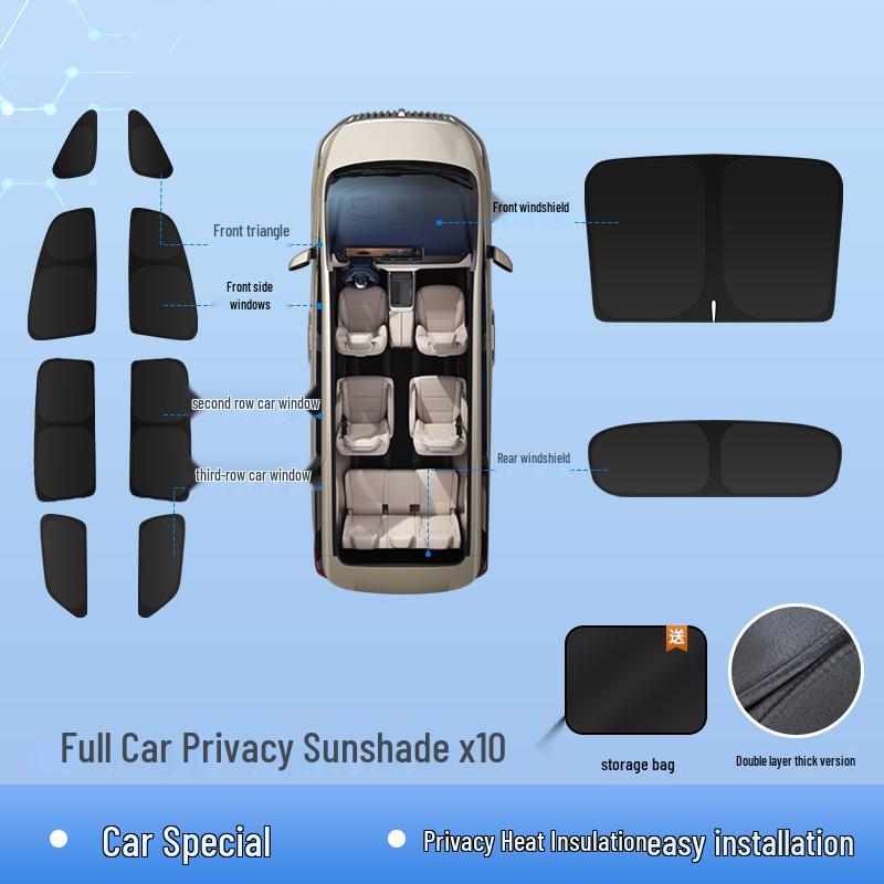 Zeekr 25 MIX Car Sunshade: Sun Protection & Privacy Shade