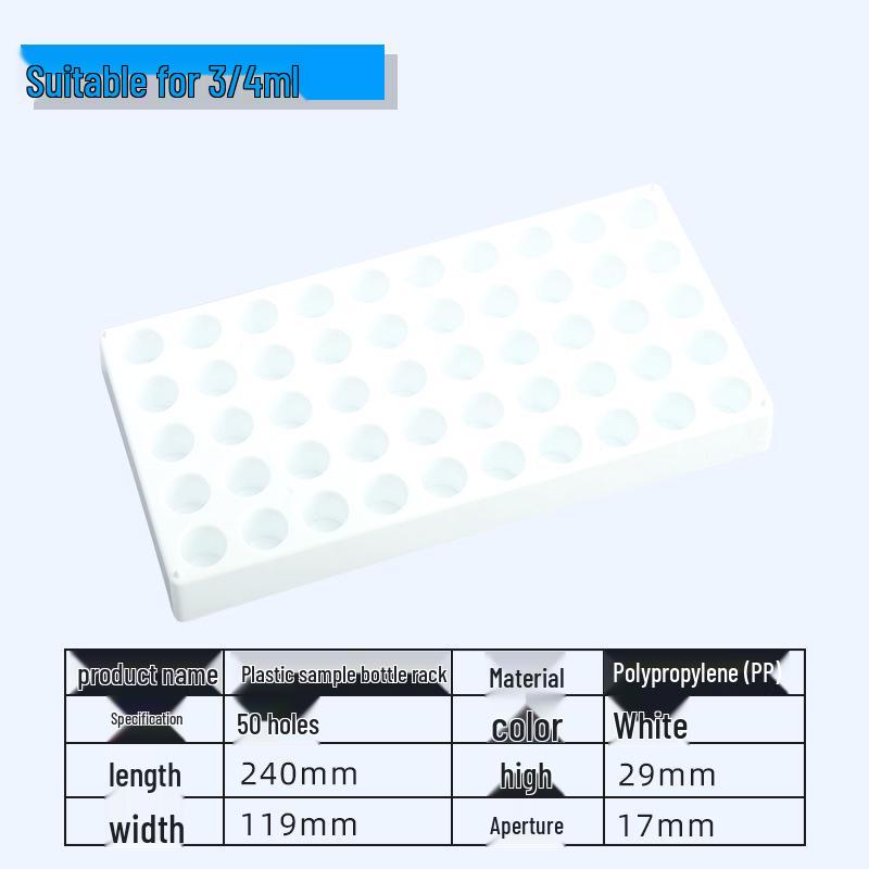 Chromatography, Cryogenic, and Headspace Vial Rack - Acrylic and PP Plastic Box for Small Vials