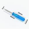2PCS Transparent Handle Metal Screw Driver Kit Set Mini Small Portable Radish Head Needle Plate Screwdriver Repair Sewing Tools