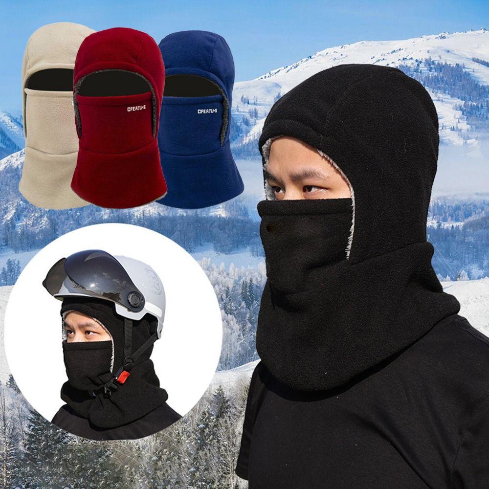 Mască Caldă de Iarnă Eșarfă Groasă pentru Protecția Gâtului Căciuli Creative Tip Pulover pentru Ciclism în Aer Liber