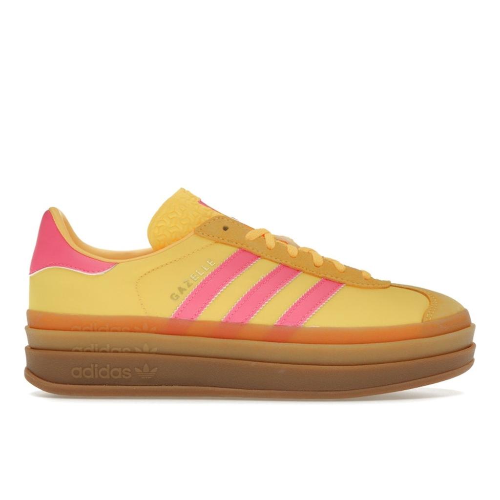 Adidas Gazelle Bold Spark Lucid Pink Women Sneakers Yellow IG4387