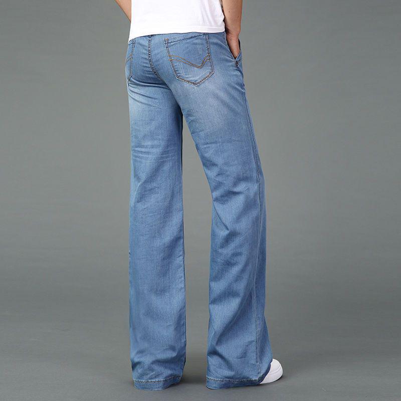 Herren Verdickte Fleecegefütterte Weitbeinige Jeans - Koreanischer Stil Winter Freizeitkleidung