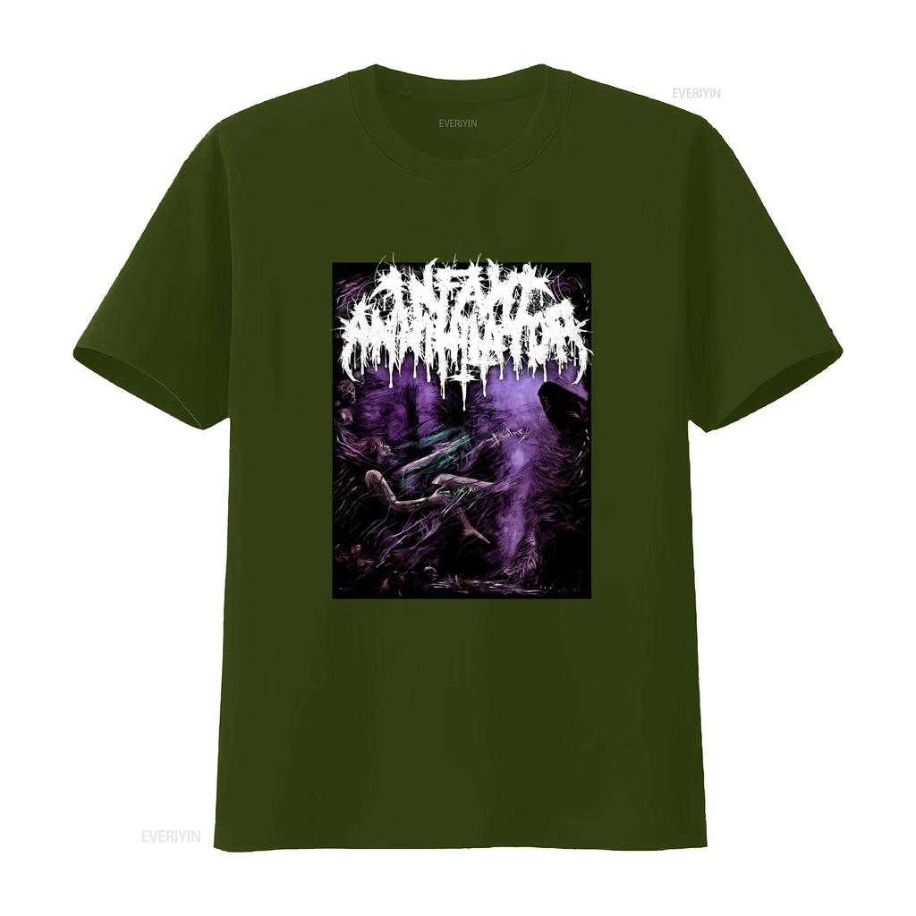Infant Annihilator Band Music Lover Cotton Black T Shirt All Sizes S 5XL K425 Vintage Washed Stretched Versatile