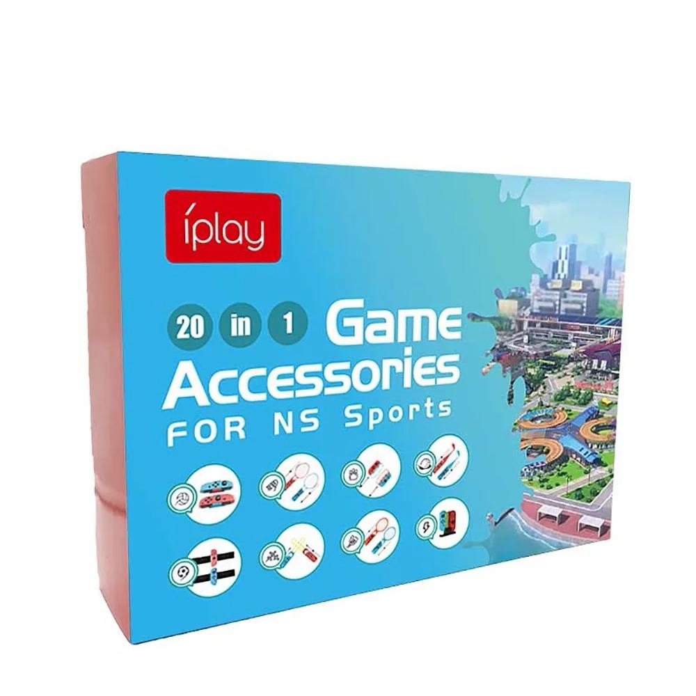 Switch Sports Games Accessories, 20 In 1 Kit Motion Sensing Sports Suit, Golf Grip Wrist Strap for Ages 6+
