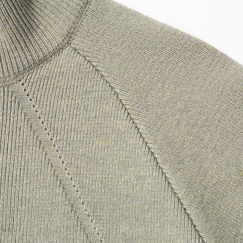 ROMON Men's Winter Stand Collar Athletic Knit Sweater