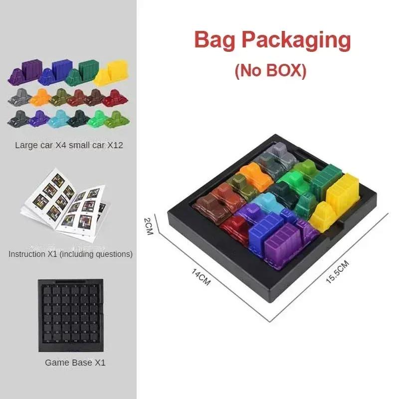 Non-Toxic Puzzle Traffic Rush Hour Game Racing Rush Hour Car Huarong Road Logical Reasoning Desktop Game Children'S Puzzle Toys Childre