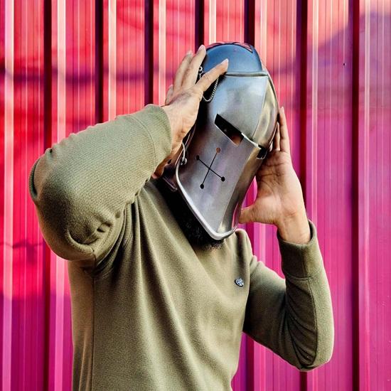 Medieval Barbute Helmet Knight Armor Reenactment Helmet LARP Cosplay Helmet Historical Home Decor