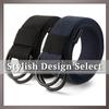 [One Limitation] Double Ring Belt, Casual, Simple, Plain, Street Style, Men's & Women's, BP648 (Coffee)