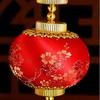 Flocking Plum Blossom Lantern Pendant Chinese Style Round Ball Lantern String  Shopping Mall