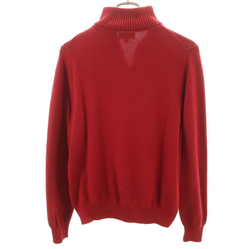 346 BROOKS BROTHERS Cashmere Blend Long sleeve Half zip knit S Red Men's Used