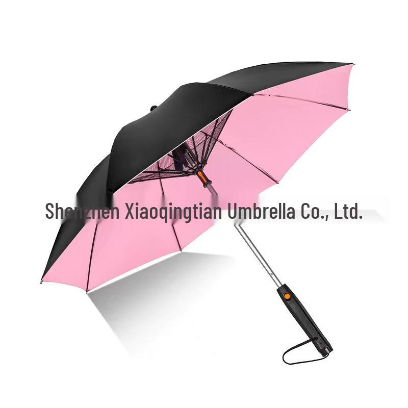 Umbrella with Built-in Fan and Mist Cooling – Sunscreen and Water-Spraying Technology