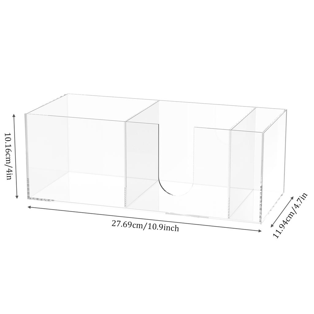 Disposable Cup Storage Holder Coffee Paper Cup Dispenser Storage Box Acrylic Countertop Desktop Kitchen Organizer Multi-purpose