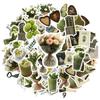 35pcs-50pcs Vintage Botanical Stickers Natural Nature Vintage Stickers Nature Sticker Pack For Suitcase Fridge Phone Luggage