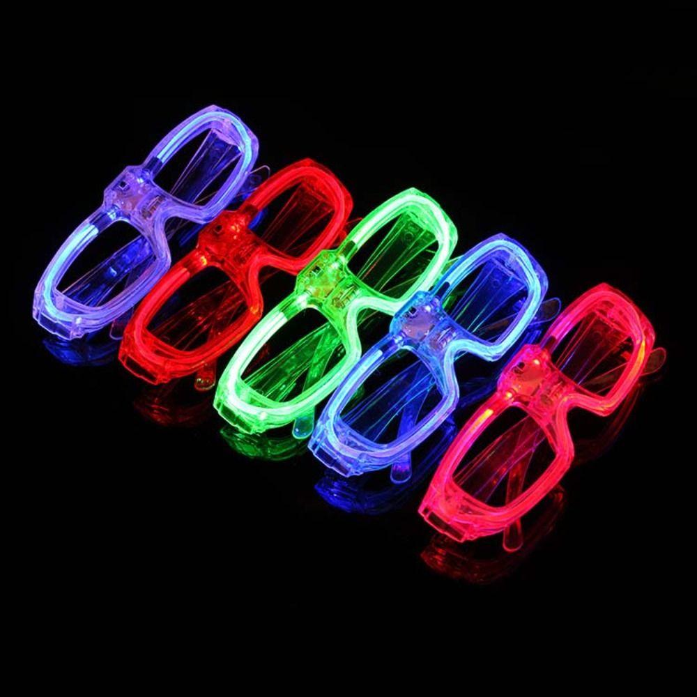 LED Glasses Adult Glow Sticks Glasses Luminous Glasses Shutter Shades Glasses Flashing Glasses