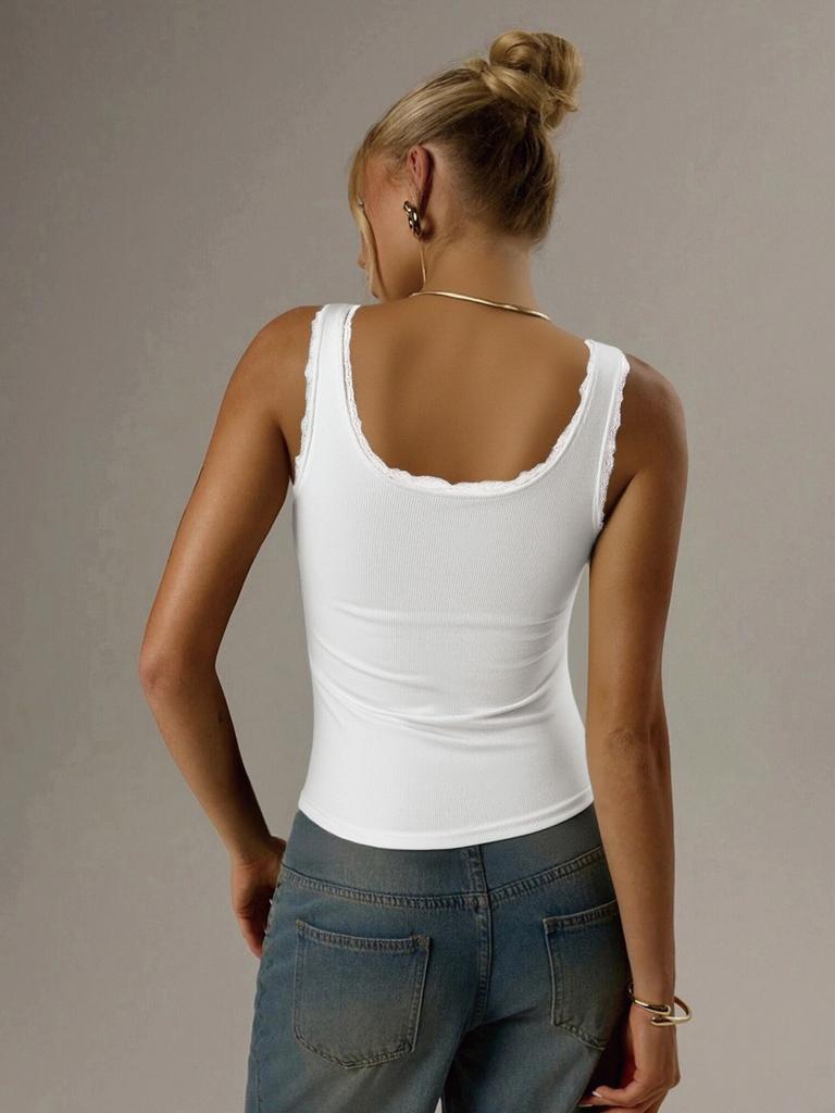 Lace Camis Women Solid Color V Neck Crop Tops Fashion Bow Tube Top Female Sleeveless Camisole
