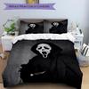 3pcs Ghostface Mask Bedding Set: Perfect for Bedroom or Guest Room. Soft and Comfortable with No Core Included yy251031017