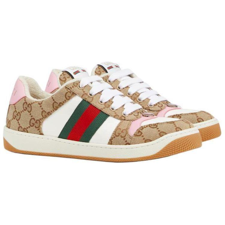 Gucci Wmns Screener Sneaker 'Beige Pink' Women's 817276 FAD3U 9750