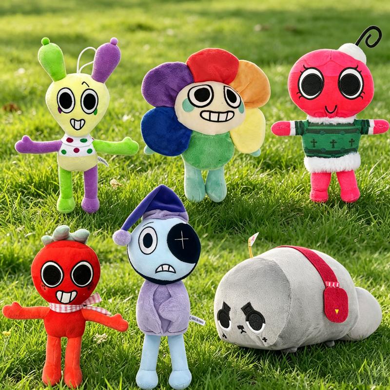 Plush Toy Doll Game Flower Plush Filling Animal Soft Toy Pillow Rabbit Anime Figure Plushies Cute Stuffed Dolls Collectibles