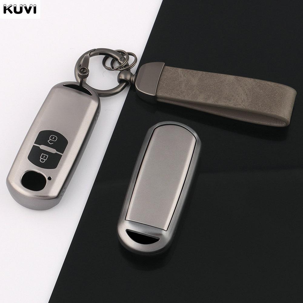 2 3 4 Buttons Gun Grey New Car Key Case Cover For Mazda 2 3 5 6 Cx-3 Cx-5 Cx-7 Cx-9 Speed Miata Mx5 Shell Jacket Protector Fob