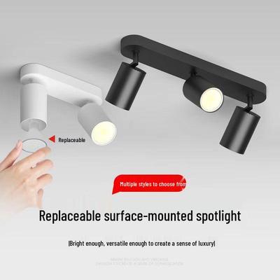 Verstellbarer LED-Deckenstrahler - Einzel-, Doppel- oder Mehrkopfoptionen für das Wohnzimmer