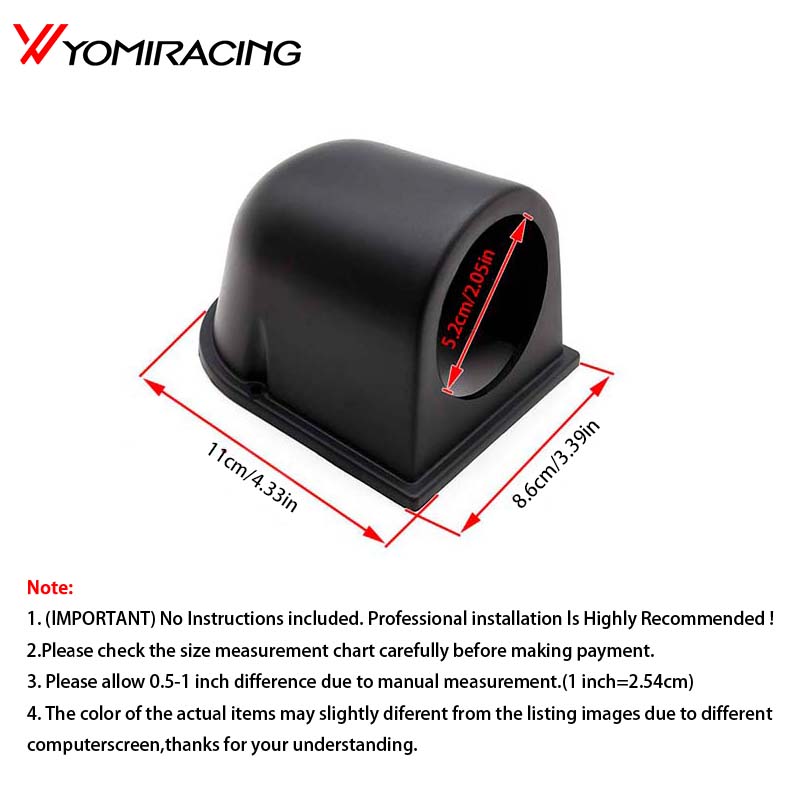Universal 2inch 52MM Car Turbo Boost Gauge Meter PSI Pressure Gauges Smoke Lens LED Digital Pointer / Holder