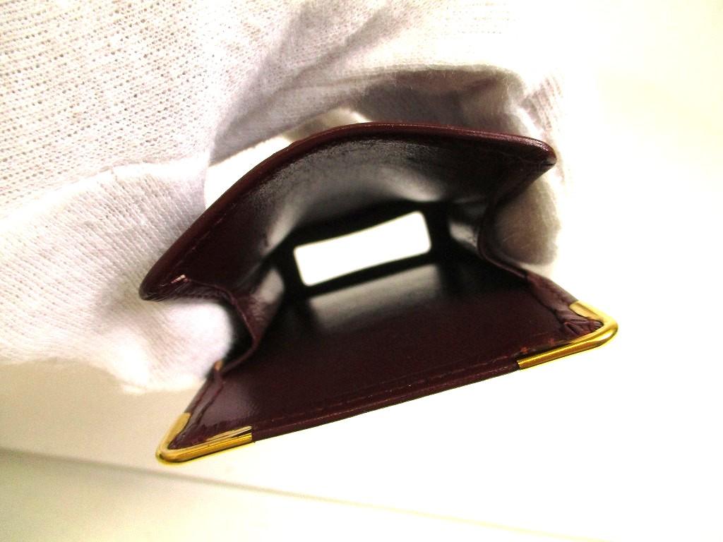 Authentic Cartier Must De Cartier Bordeaux Leather Cigarette Case #a990  Refurbished