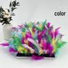 Red Lace Net Turkey Feather Strips for DIY Handmade Wedding Dance Costumes and Decorations