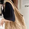 Shopping Bag 5 Colors Ladies Handbag Handmade Wool Knitting Bag Wool Vintage Knitting Bag For Beach Daily Work Party