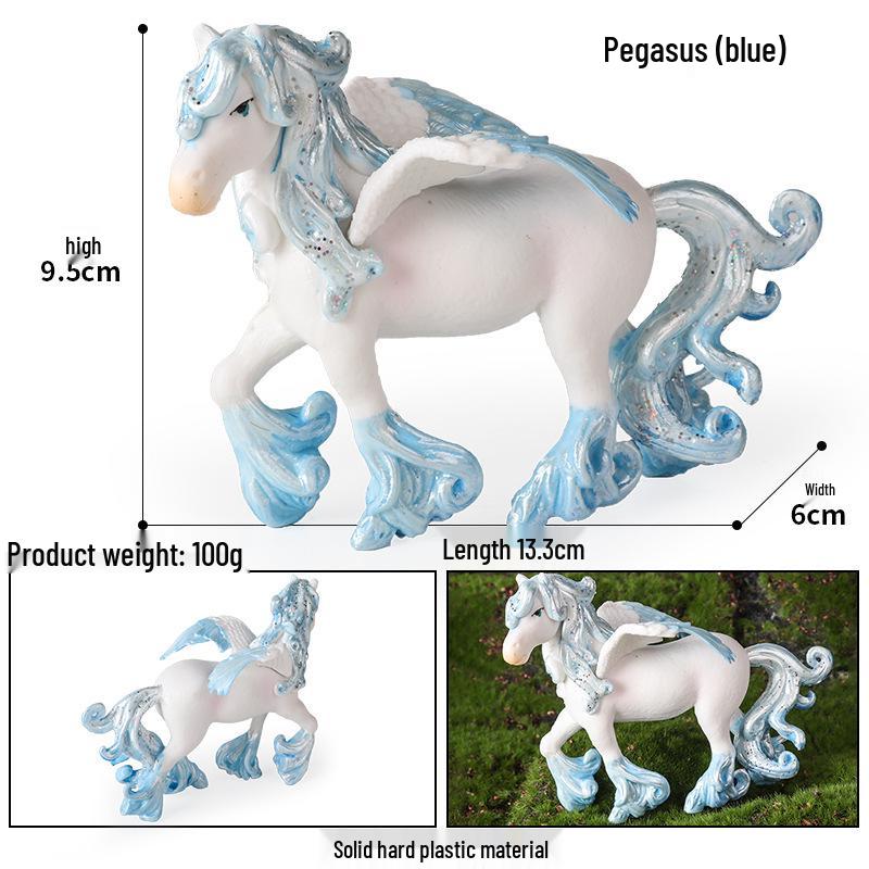 European Mythology Pegasus & Unicorn Children's Toy Figurine Set