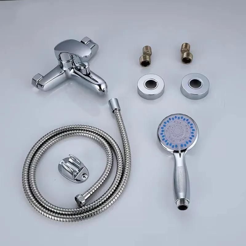 Bathtub Faucets Toilet and Cold Basin Faucet Triple Shower Set  Shower Faucet Bathroom Faucets Wall Mounted Deck Mounted