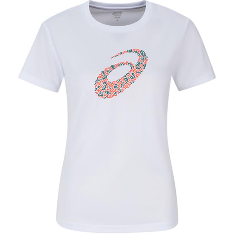 

Asics Breathable Round Neck Pullover Short Sleeve Regular T-Shirt Women Tops White 2032D288-100 XL