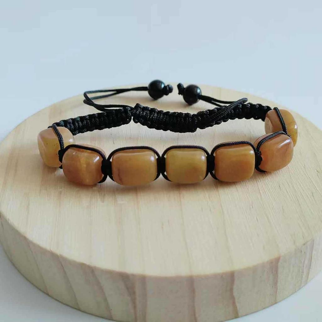 Exotic Seven-Color Crystal Woven Bracelet: Handmade Irregular Beaded Yoga Energy Bangle