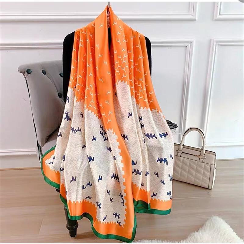 

Yilian New Silk Satin Long Scarf Shawl