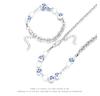 Original Blue & White Porcelain Titanium Steel Clavicle Chain: Chinese Style Hip Hop Necklace for Men & Women
