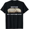 Broer Mag Ik Wat Haver Hebben Klassiek Dank Meme Paar Varkens T-shirt Grappige Zomer Heren Dames Tops T-shirts Streetwear Casual