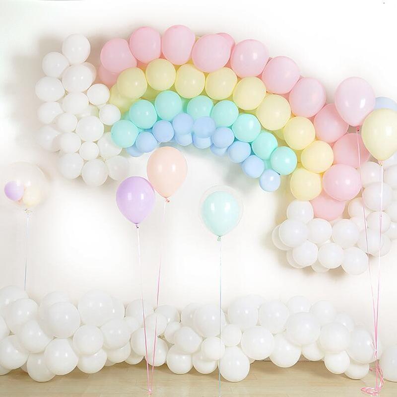 High Quality 12 Inch Macaroon Glossy Version Latex Birthday Party Balloon Biodegradable Helium Balloons Party Dots