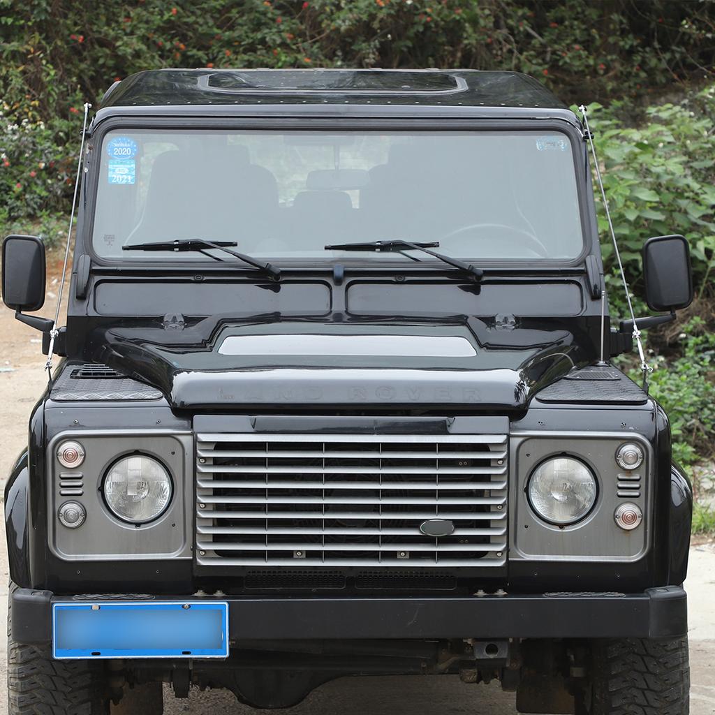 For Land Rover Defender 90 110 130 2004-2018 Stainless Car Through Jungle Protection Obstacle Elimination Ropes Car Accessories