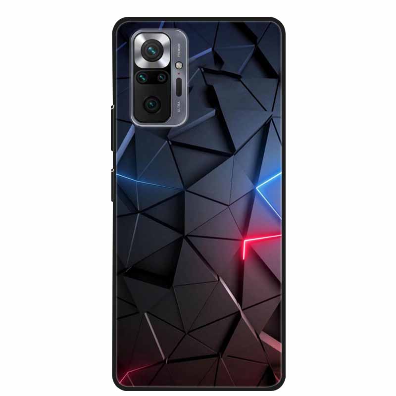 Per Xiaomi Redmi Note 10 Pro Custodia Moda Morbido Silicone Cover per Telefono per Redmi Note10 Pro Max Coque M2101K6G Paraurti Cool Funda