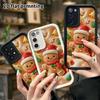 Phone case: 2D flat design suitable for Samsung Galaxy A34 A35 M05 M06 S20 S22 S21 FE Plus 5G protective case, gingerbread man, perfect Christmas and 