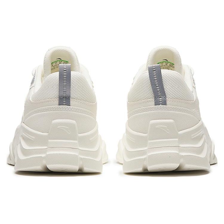 ANTA Men's Life Series Retro Chunky Dad Shoes Ivory White Light Grey 912338821-6