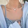 Elegante Halskette für Frauen Schmetterling Anhänger Choker Schlüsselbein Kette Mode-Accessoires Schmuck Geschenk