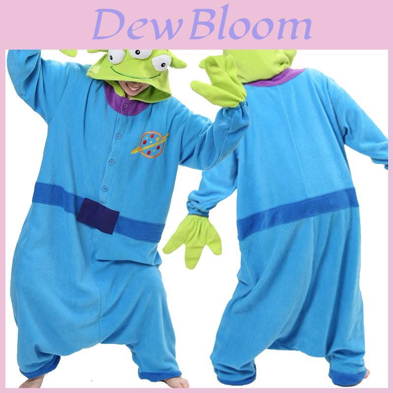 Toy Story Aliens Unisex Cosplay Kostüm Overall Nachtwäsche Kostüm Pyjama Kleid