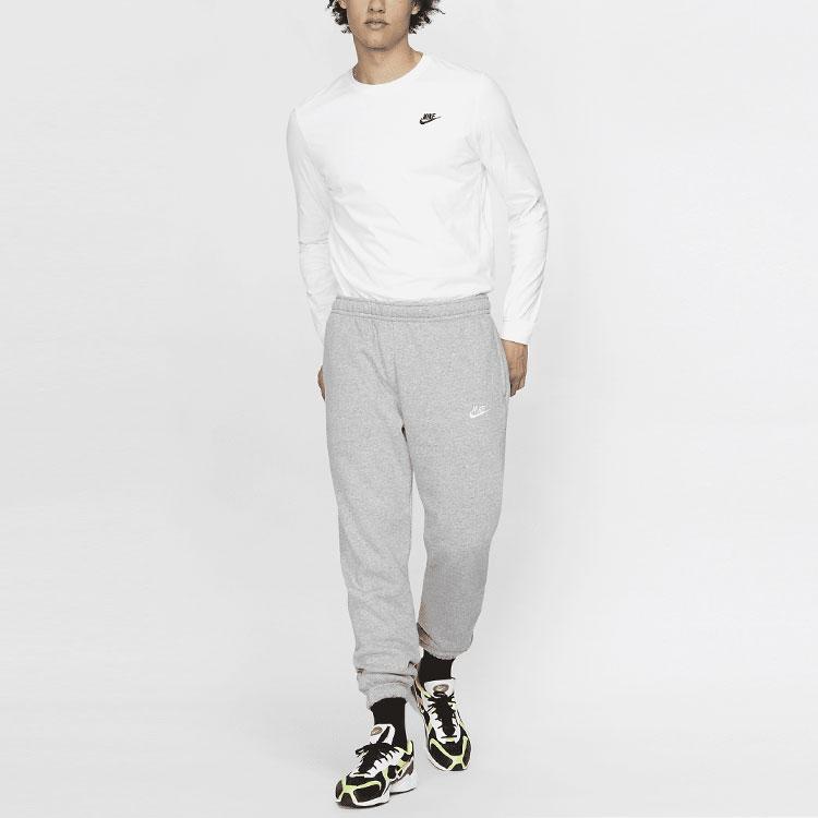 Nike Sportswear Club Fleece Joggers With Logo Print Men Pants Light-Grey BV2737-063