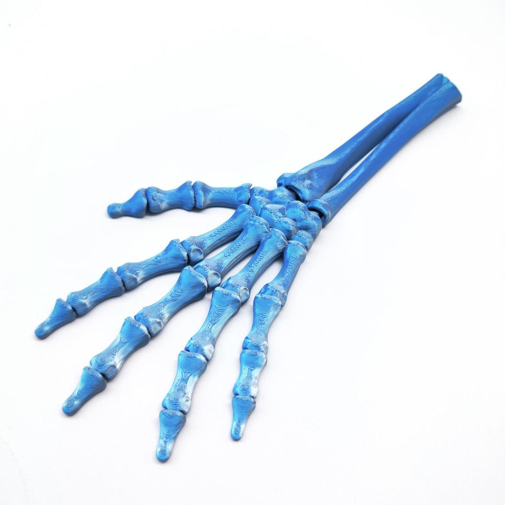 3D Printed Halloween Skeleton Hand Bone Model - Scary DIY Prank Ornament