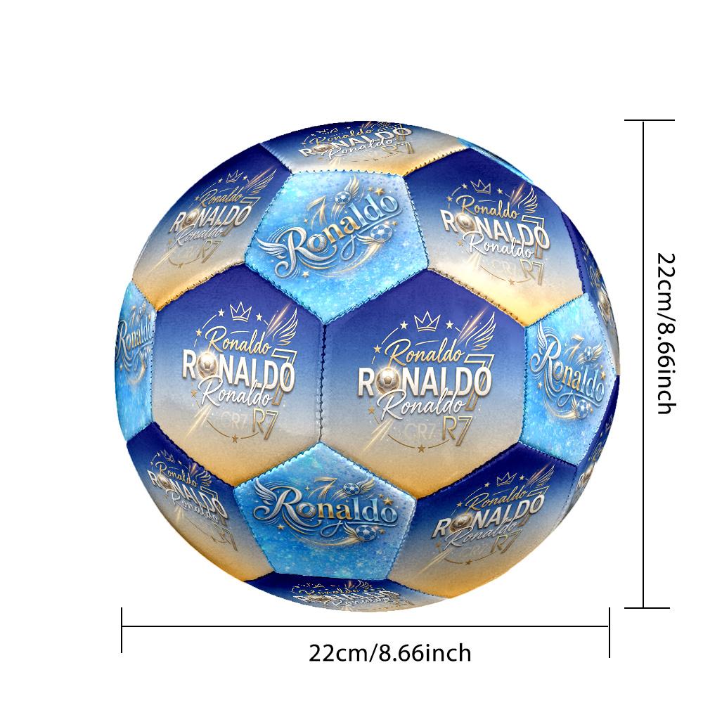 Ronaldo's: Legend Cr7 Size 5 Soccer Football Machine-Stitched Indoor/Outdoor Training and Matches for Football Accessories
