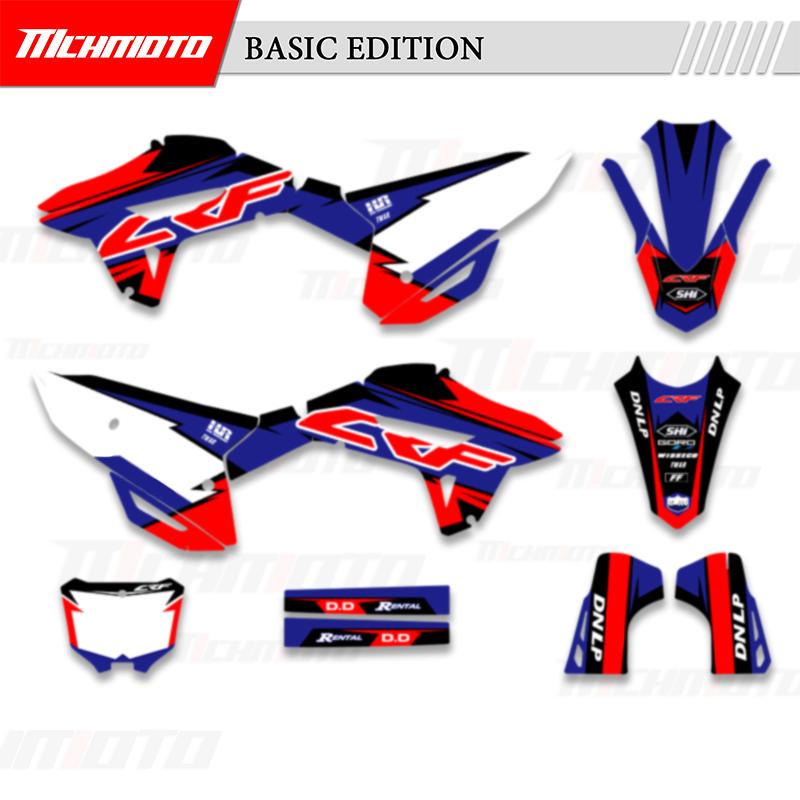 MCHMFG For HONDA CRF 450 450R CRF 250 250R 2024 Full Graphics Decals Stickers Motorcycle Background