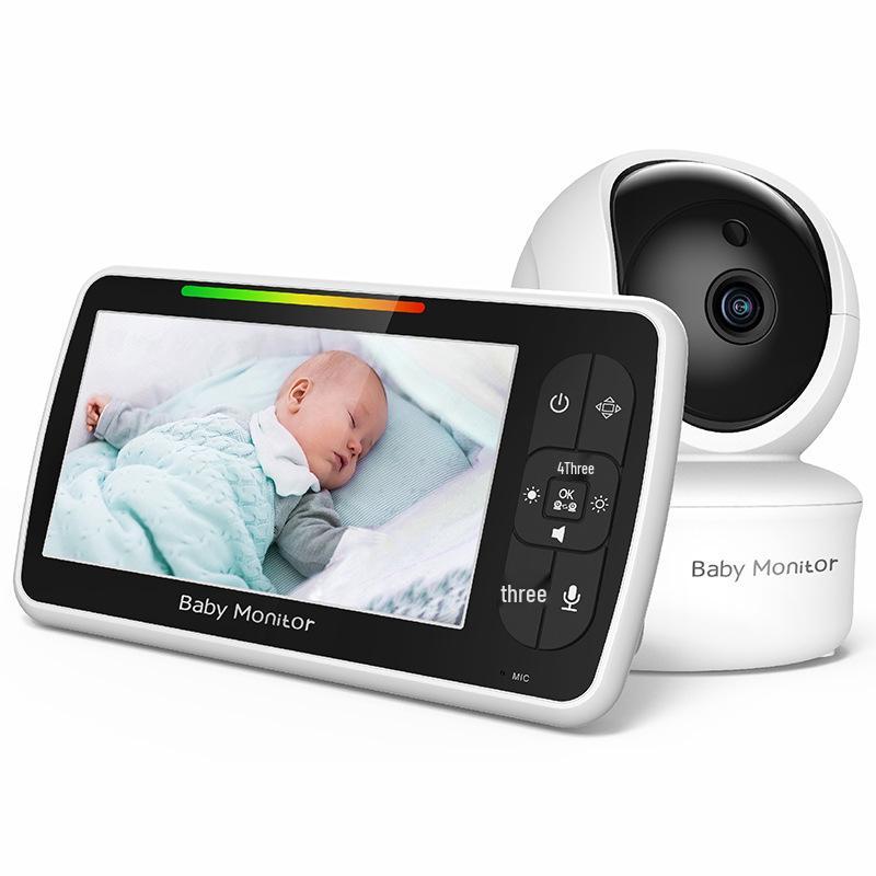 5  Wireless Baby Monitor: Home Use with Pan/Tilt, Temp Detection, Two-Way Audio UK Plug
