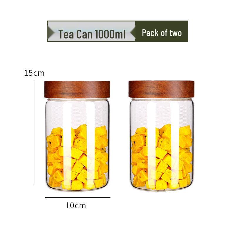 High Borosilicate Glass Tea and Food Storage Jars for Brewing and Preservation